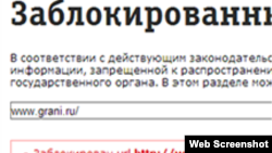 Grani.ru site blocked in Russia 