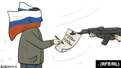 Карикатура Евгении Олийнык